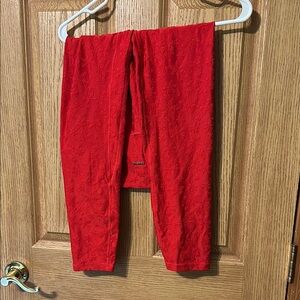 Zyia red snowflake leggings